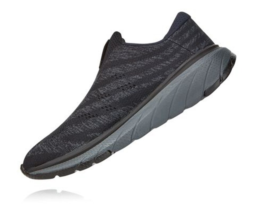 Hoka Australia One One Cavu 3 Slip - Mens Running Shoes Black - DRGTK-9480